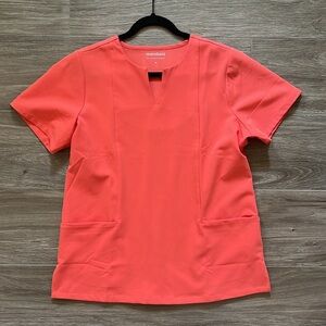 Mandala scrubs 5 Pocket Notch Neck Top